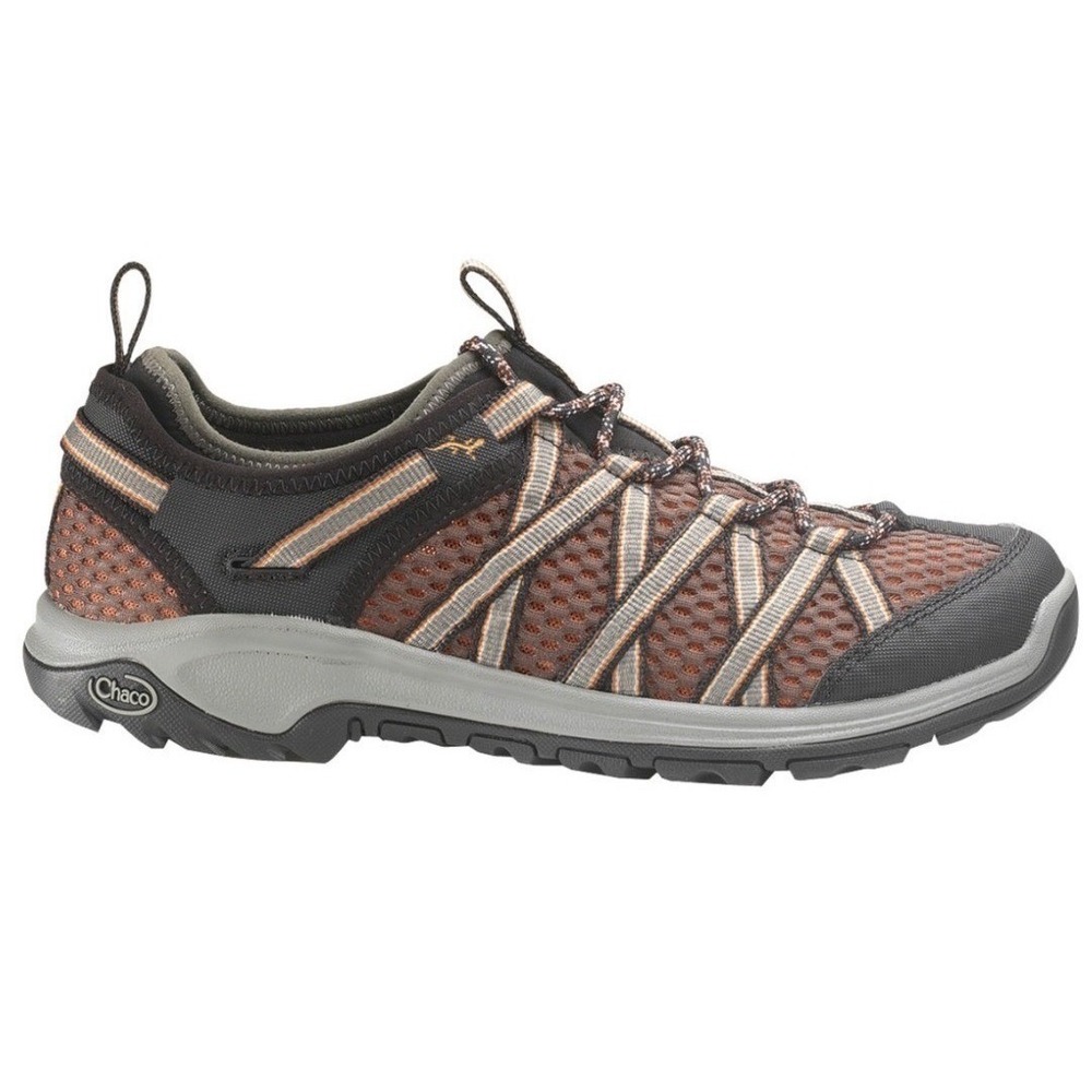 CHACO Outcross‎ Evo 2 Water Shoe Mens Black Orange Hiking Camping Lace Up 9.5